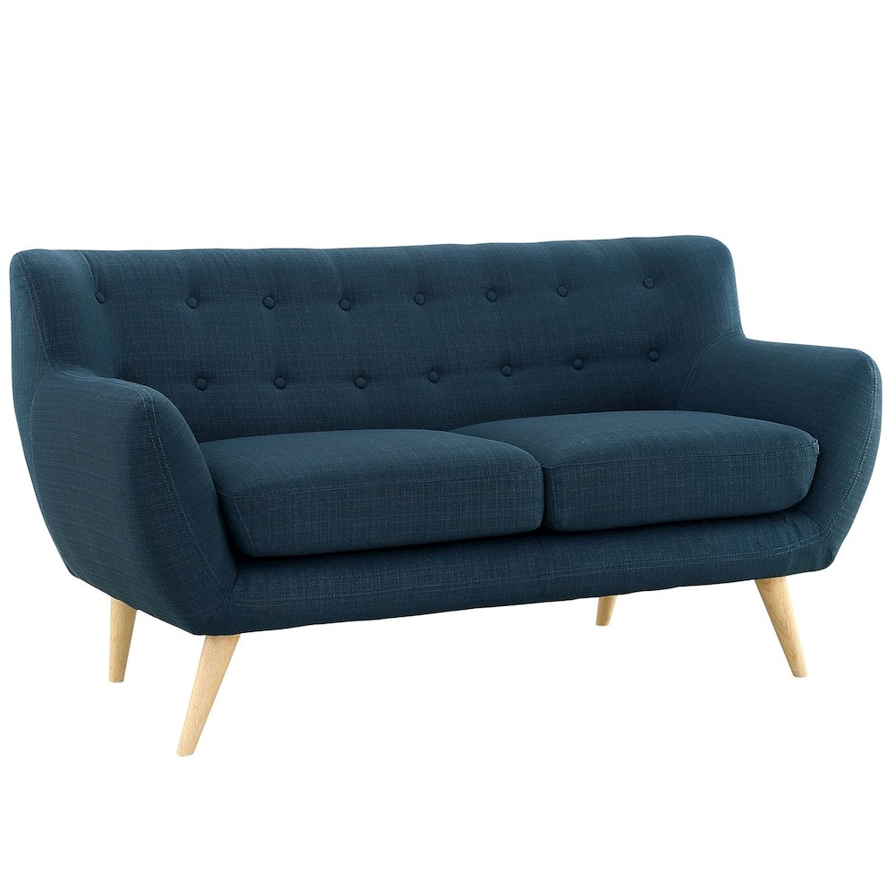 Remark Upholstered Fabric Loveseat. Picture 1