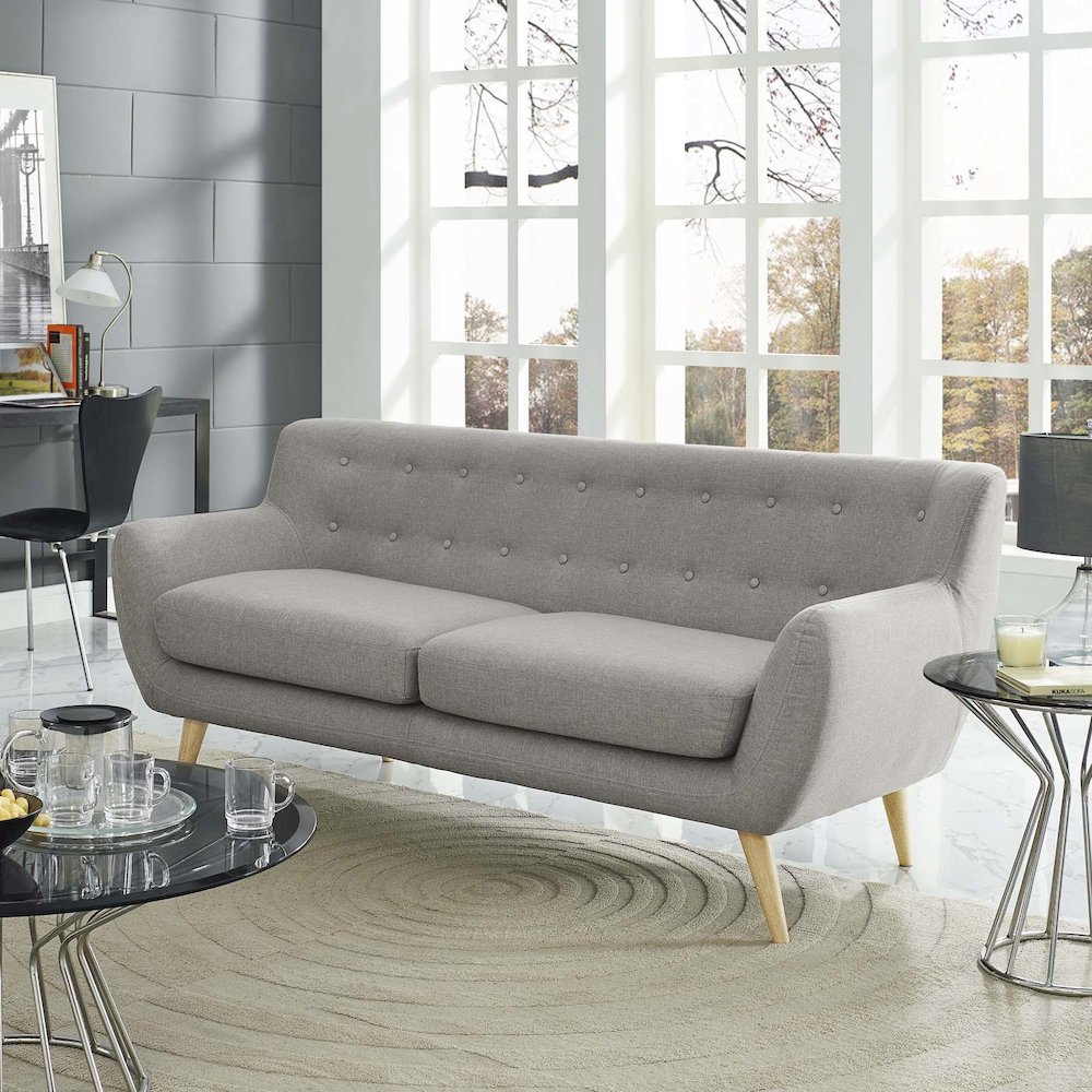 Remark Upholstered Fabric Sofa. Picture 4
