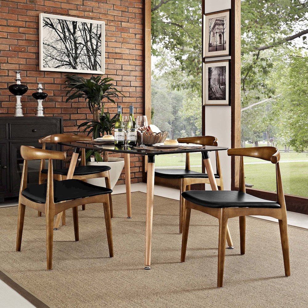 Tracy Wood Dining Chairs Set of 4. Picture 10