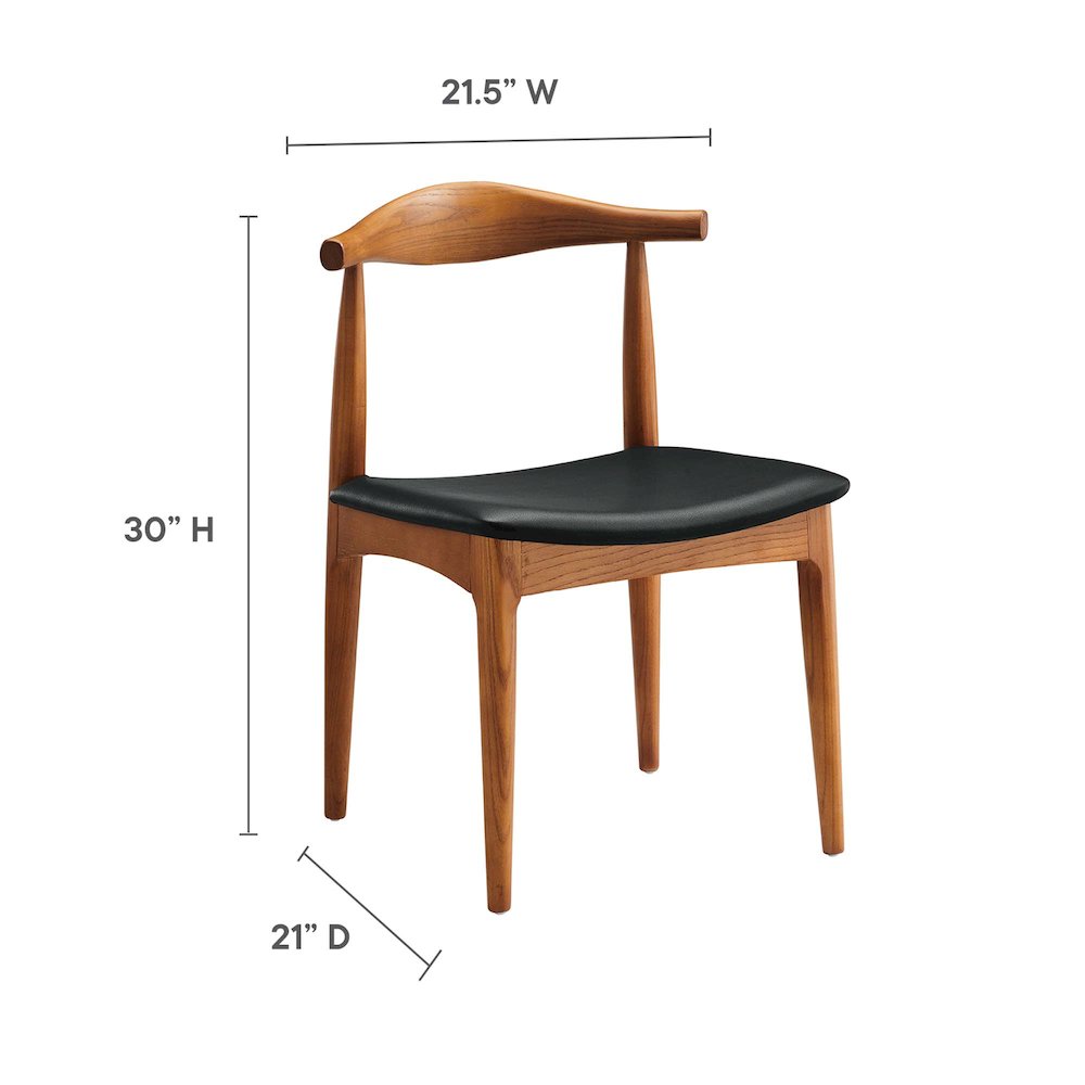 Tracy Wood Dining Chairs Set of 4. Picture 9
