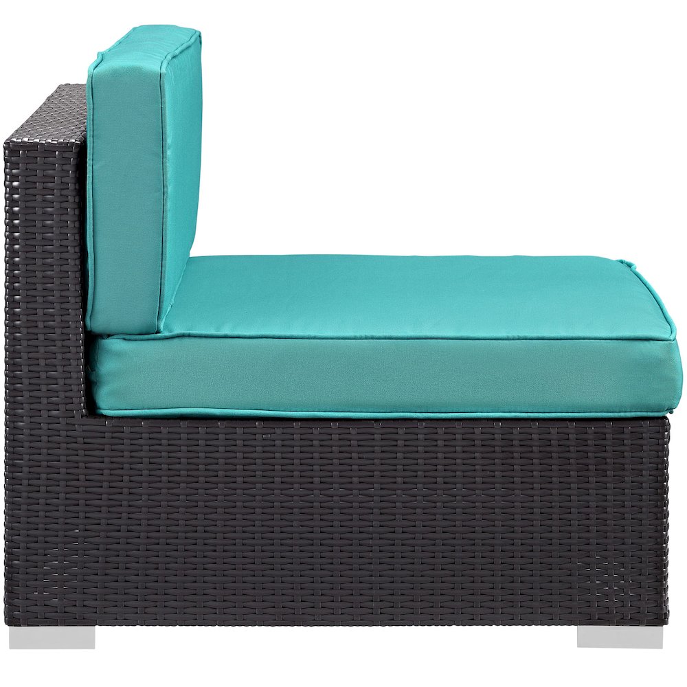 Gather Corner and Middle Outdoor Patio Sectional Set. Picture 4