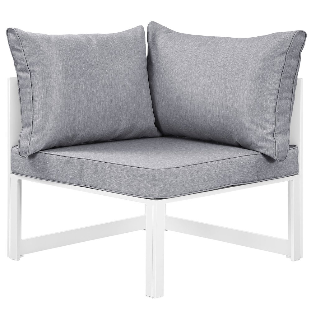 Fortuna 6 Piece Outdoor Patio Sectional Sofa Set. Picture 4