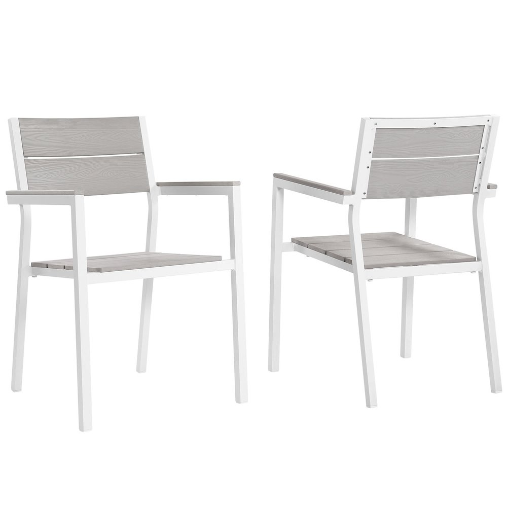 Maine Outdoor Patio Dining Armchair Set of 2. Picture 1