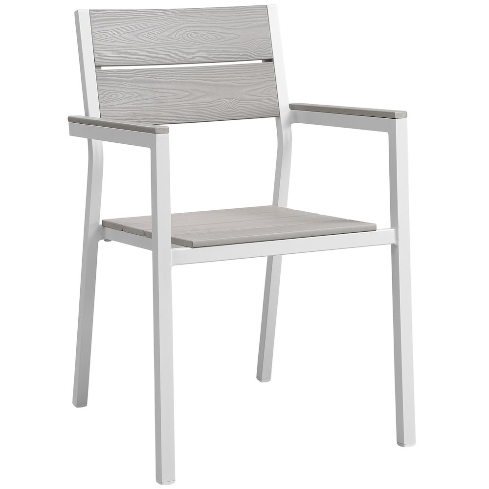 Maine Outdoor Patio Dining Armchair Set of 2. Picture 2