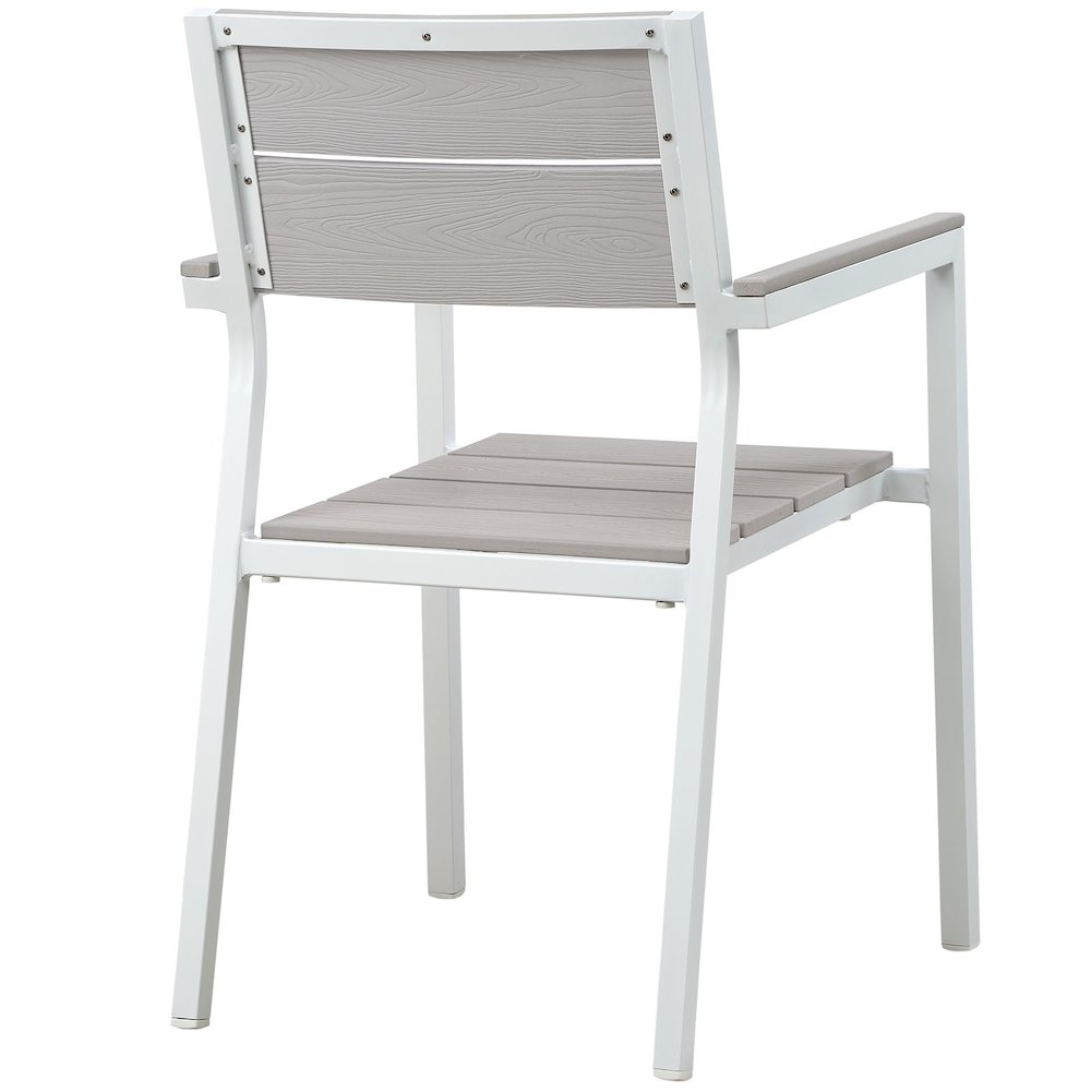 Maine Outdoor Patio Dining Armchair Set of 2. Picture 4