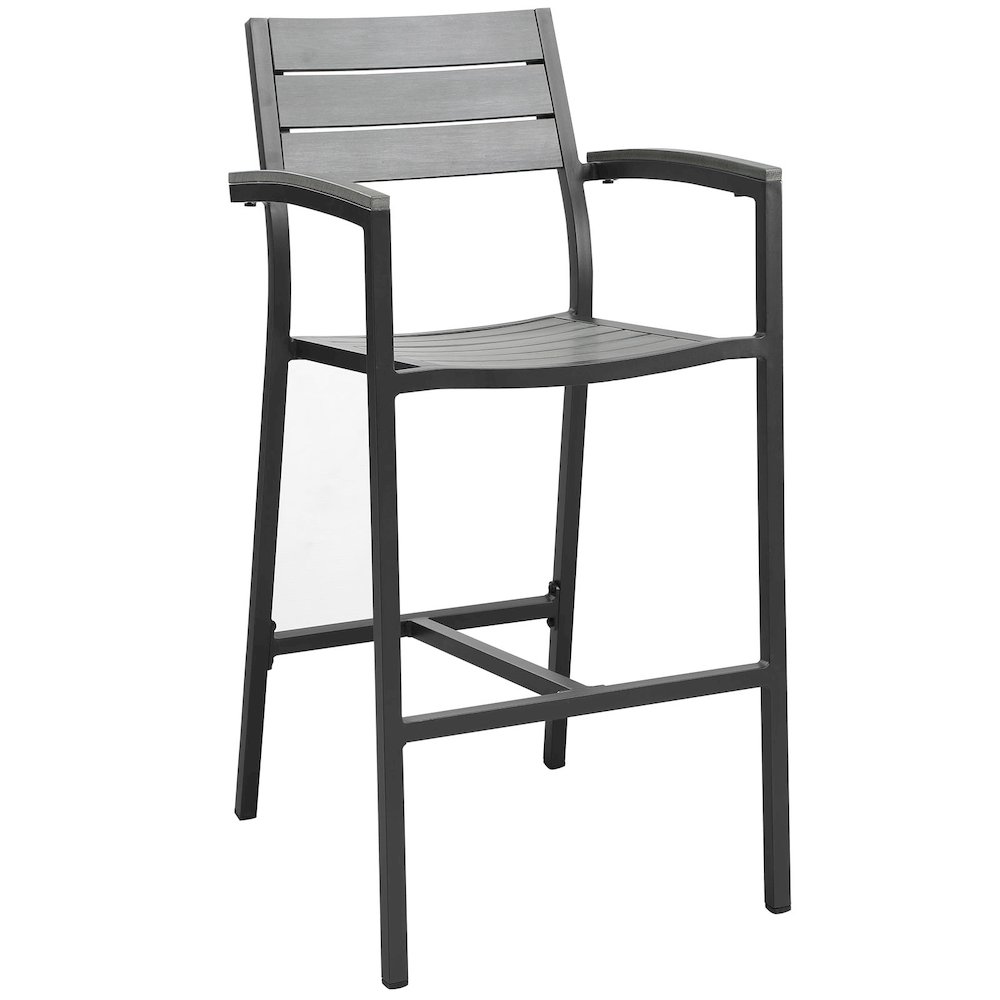 Maine Outdoor Patio Bar Stool Set of 2. Picture 2