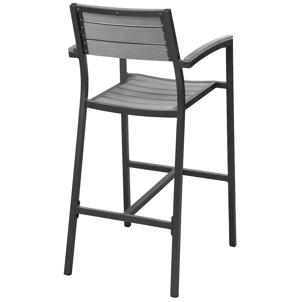 Maine Outdoor Patio Bar Stool Set of 2. Picture 4