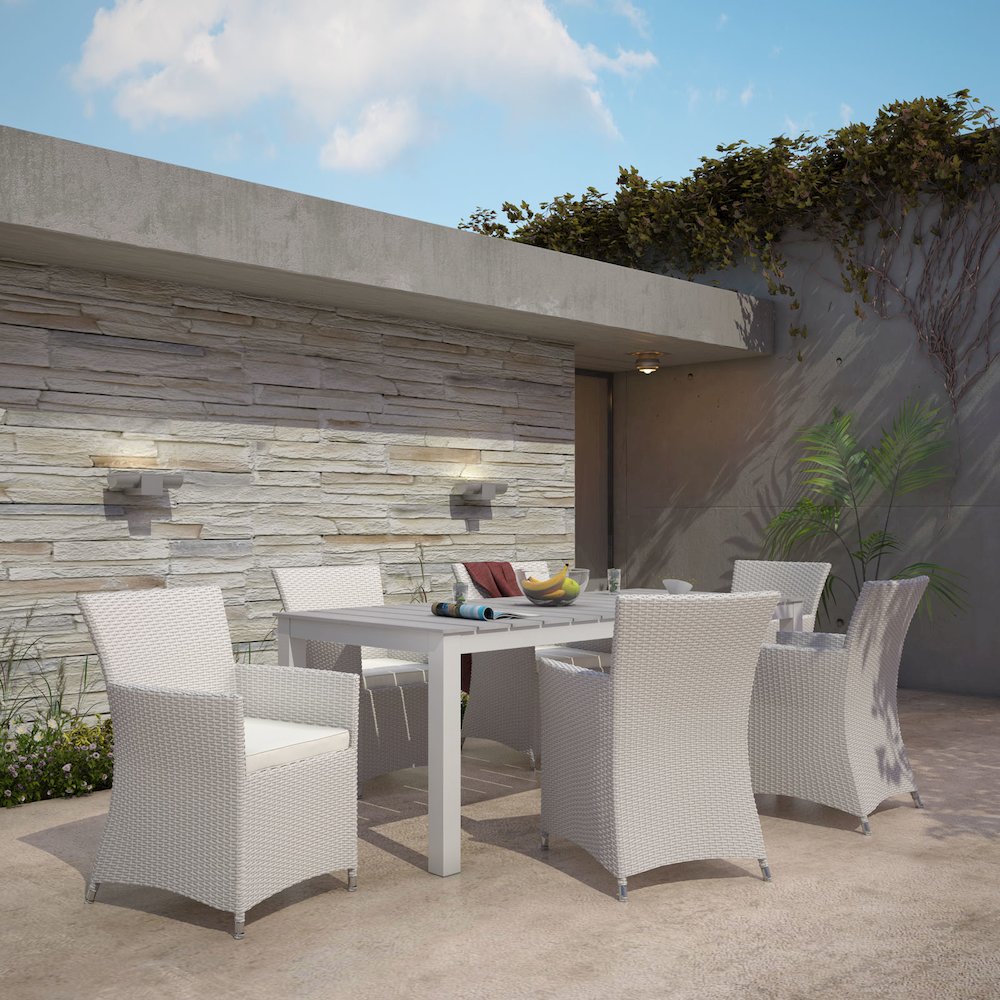 Junction 7 Piece Outdoor Patio Dining Set. Picture 7