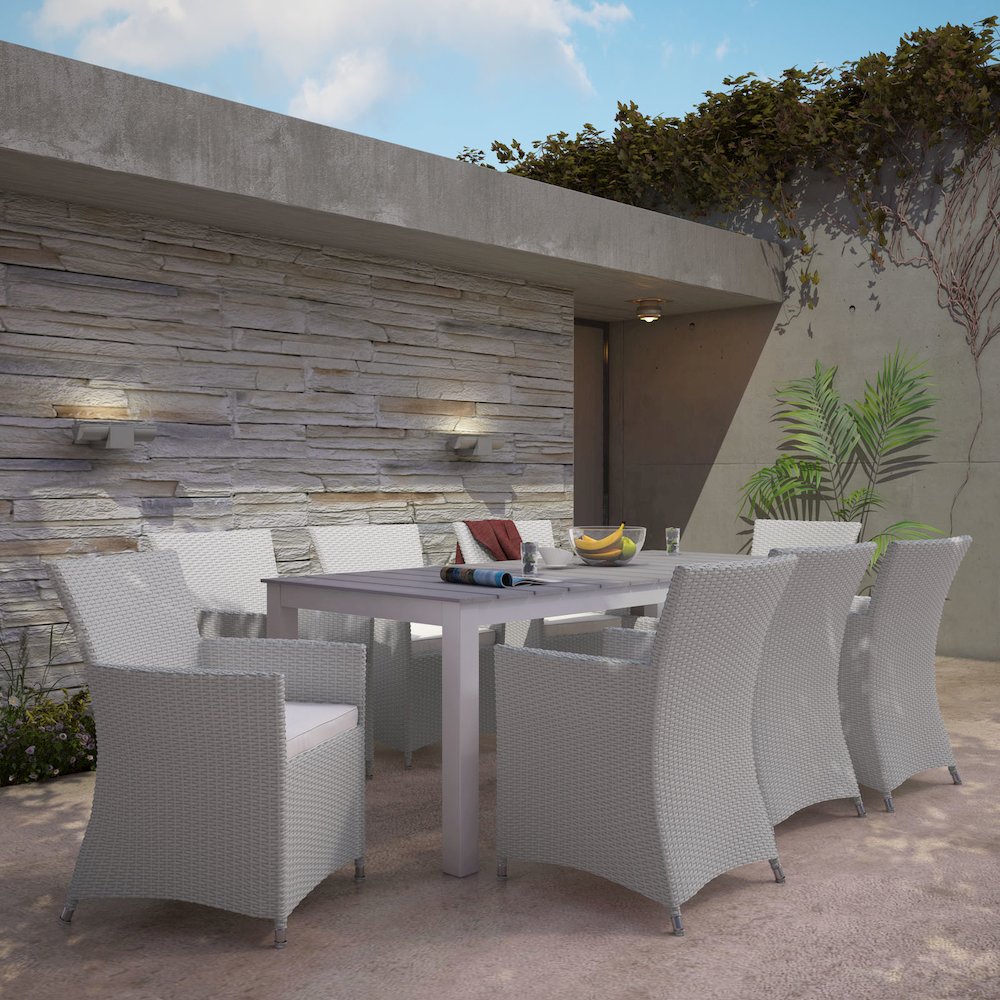Junction 9 Piece Outdoor Patio Dining Set. Picture 7