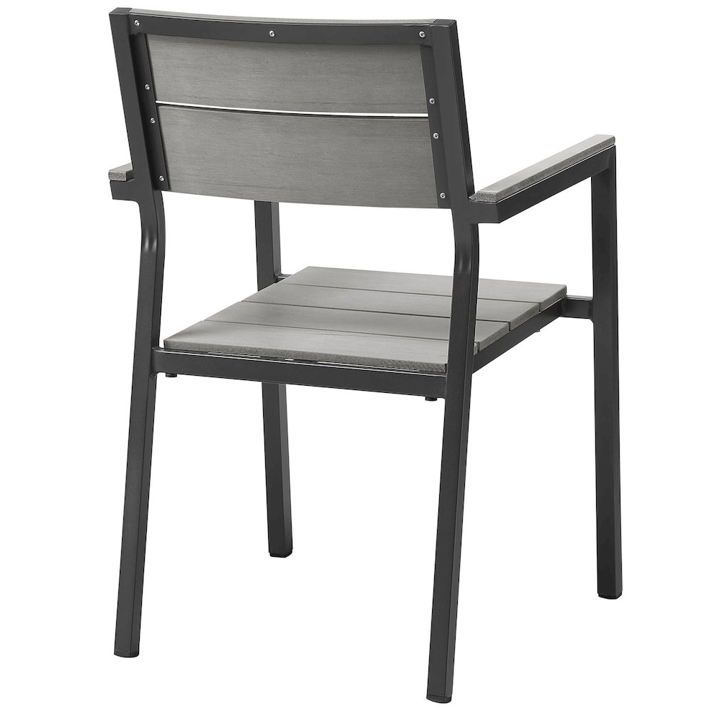 Maine 3 Piece Outdoor Patio Dining Set. Picture 4