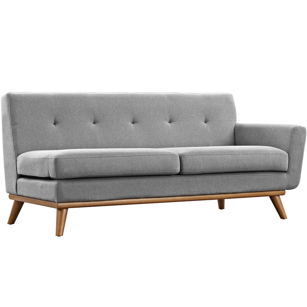 Engage Right-Arm Upholstered Fabric Loveseat. Picture 1