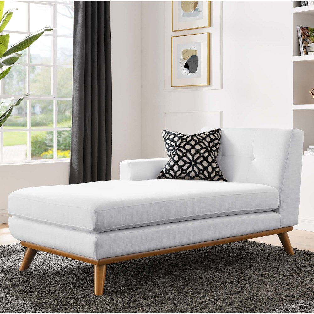 Engage Left-Facing Upholstered Fabric Chaise. Picture 5