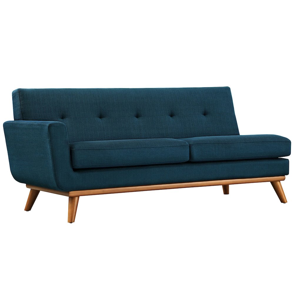 Engage Left-Arm Upholstered Fabric Loveseat. Picture 1