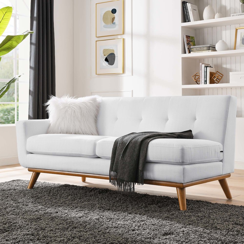 Engage Left-Arm Upholstered Fabric Loveseat. Picture 7