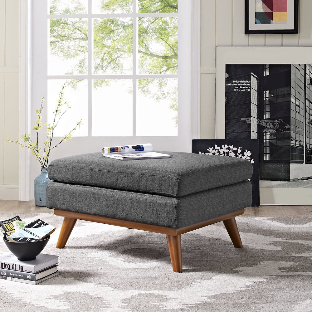 Engage Upholstered Fabric Ottoman. Picture 4