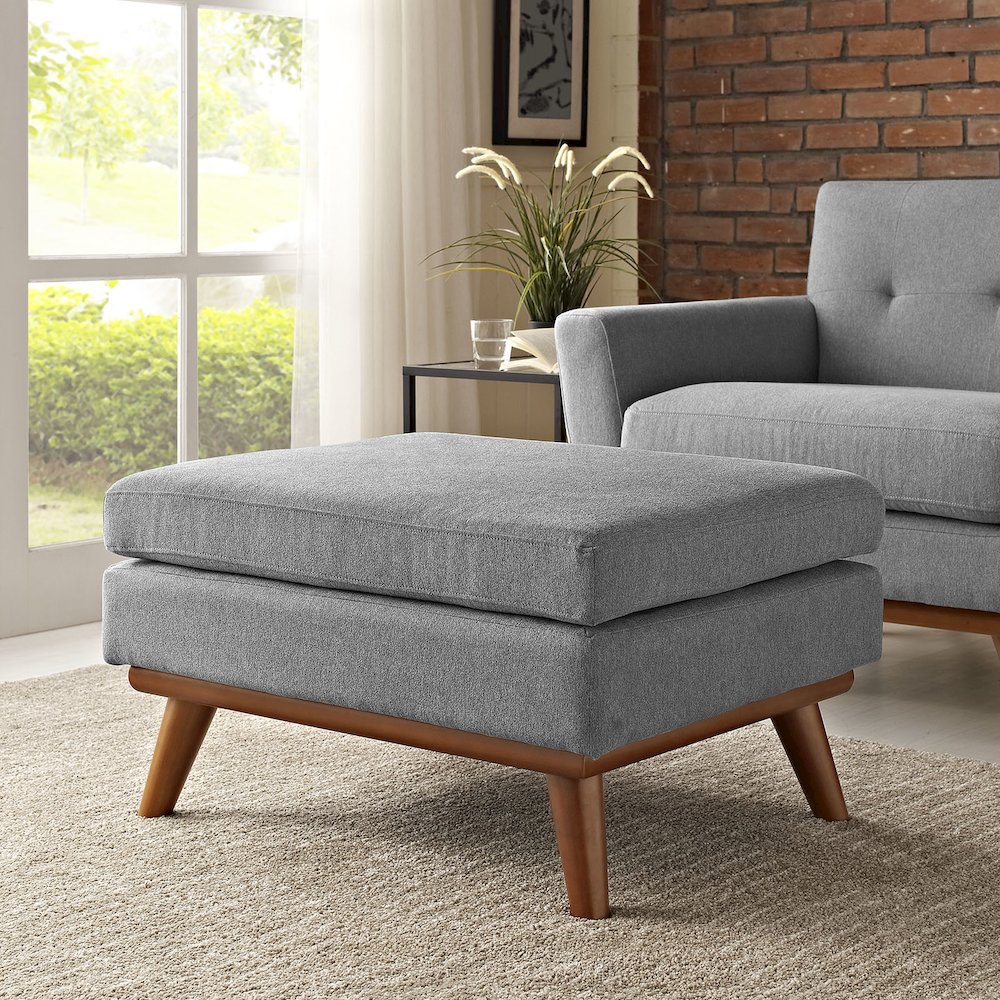 Engage Upholstered Fabric Ottoman. Picture 4