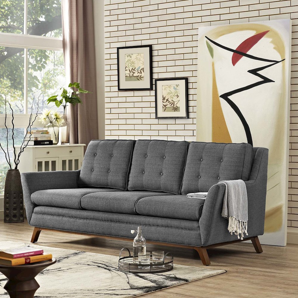 Beguile Upholstered Fabric Sofa. Picture 5