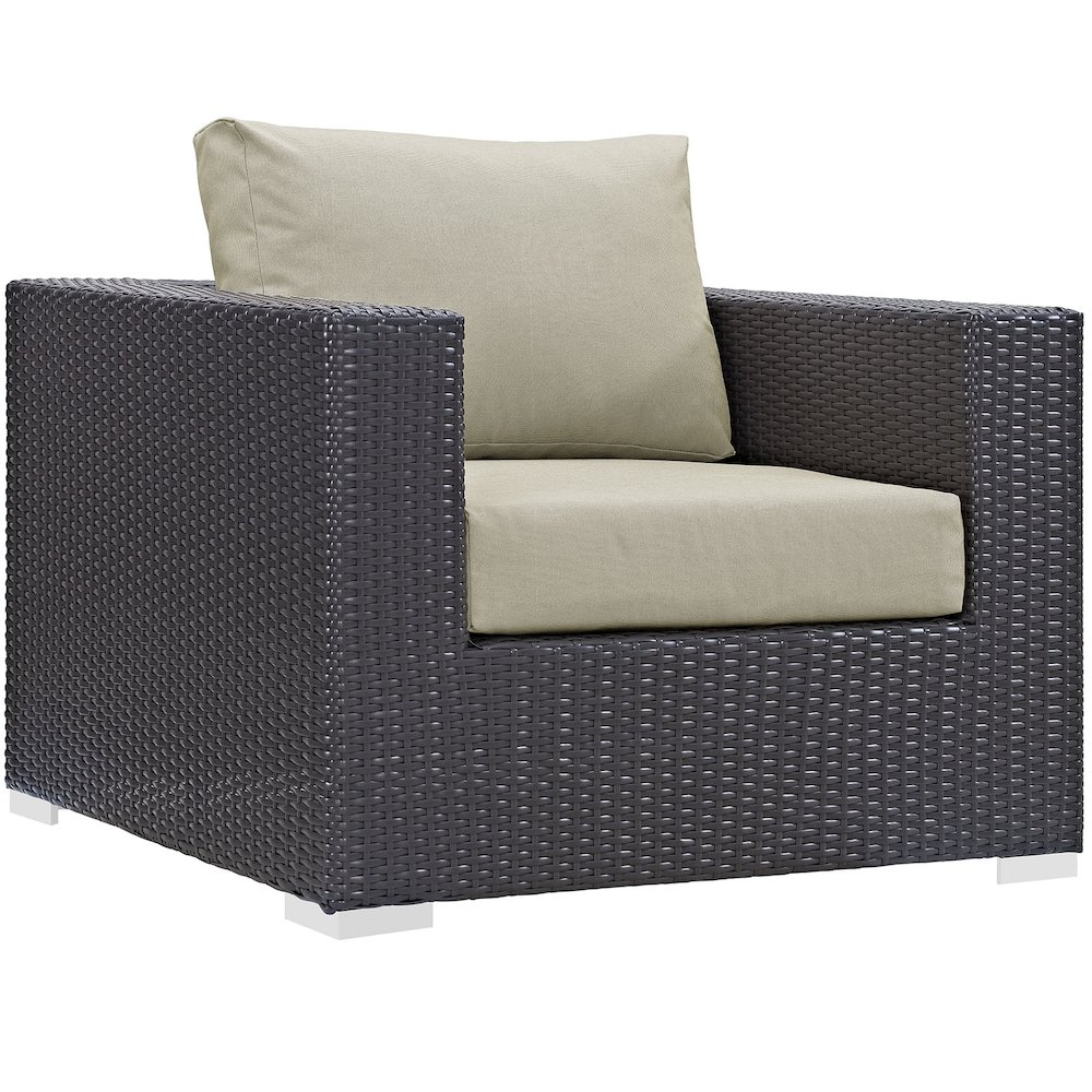 Convene 5 Piece Outdoor Patio Sectional Set. Picture 2