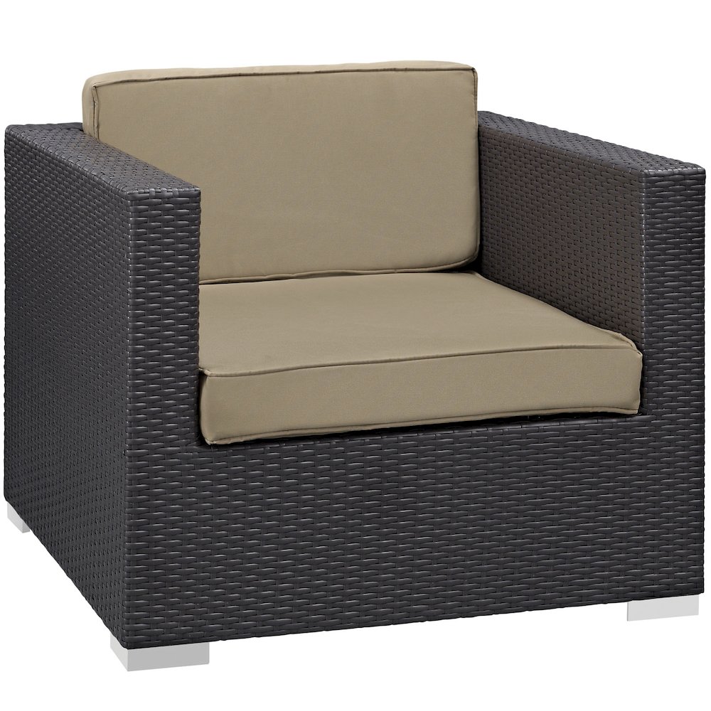 Convene 5 Piece Outdoor Patio Sectional Set. Picture 2