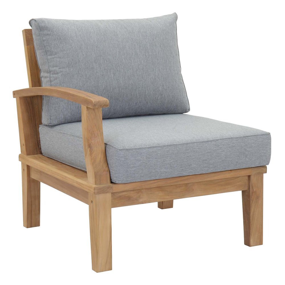 Marina 6 Piece Outdoor Patio Teak Set. Picture 4