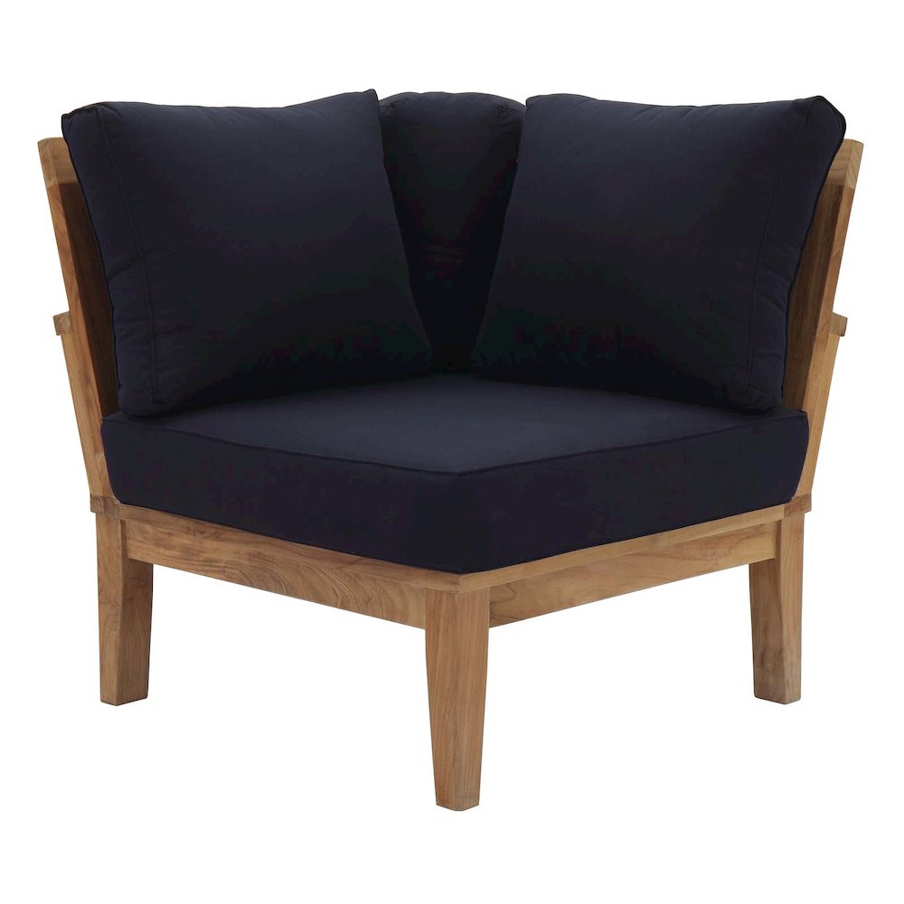 Marina 6 Piece Outdoor Patio Teak Set. Picture 10