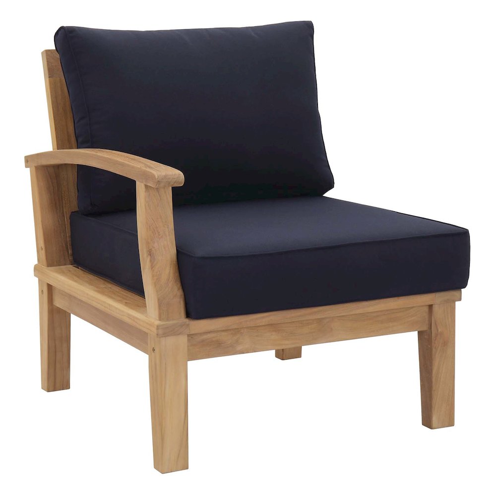 Marina 8 Piece Outdoor Patio Teak Set. Picture 4