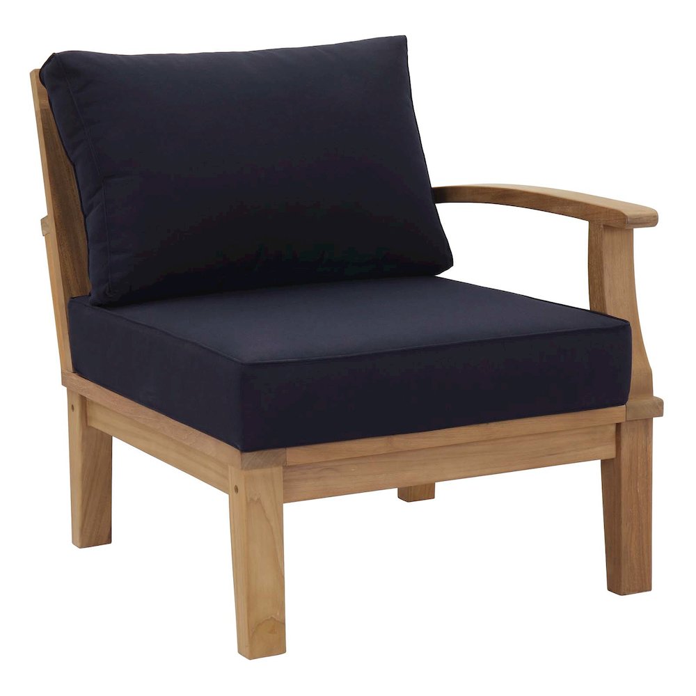Marina 4 Piece Outdoor Patio Teak Set. Picture 6