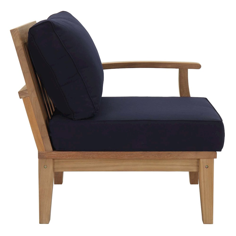 Marina 4 Piece Outdoor Patio Teak Set. Picture 7