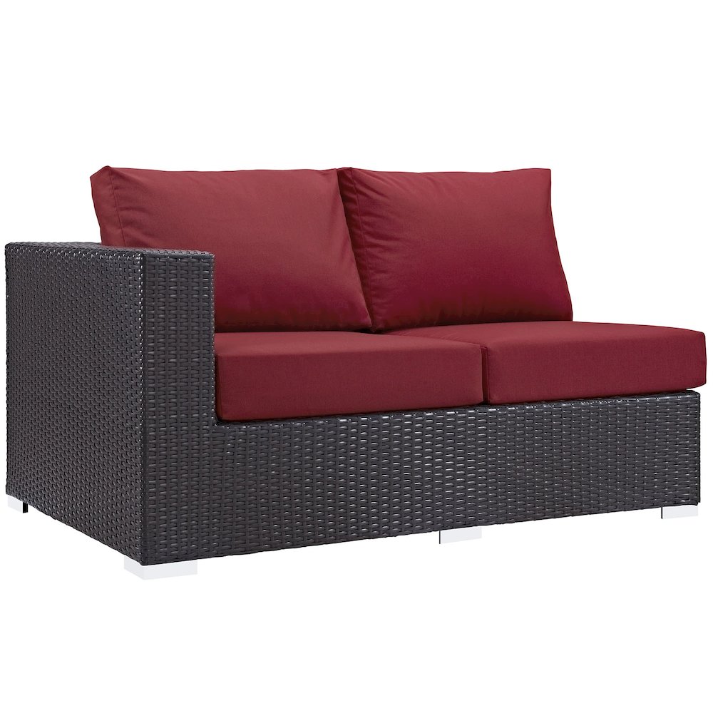 Convene Outdoor Patio Left Arm Loveseat. Picture 1