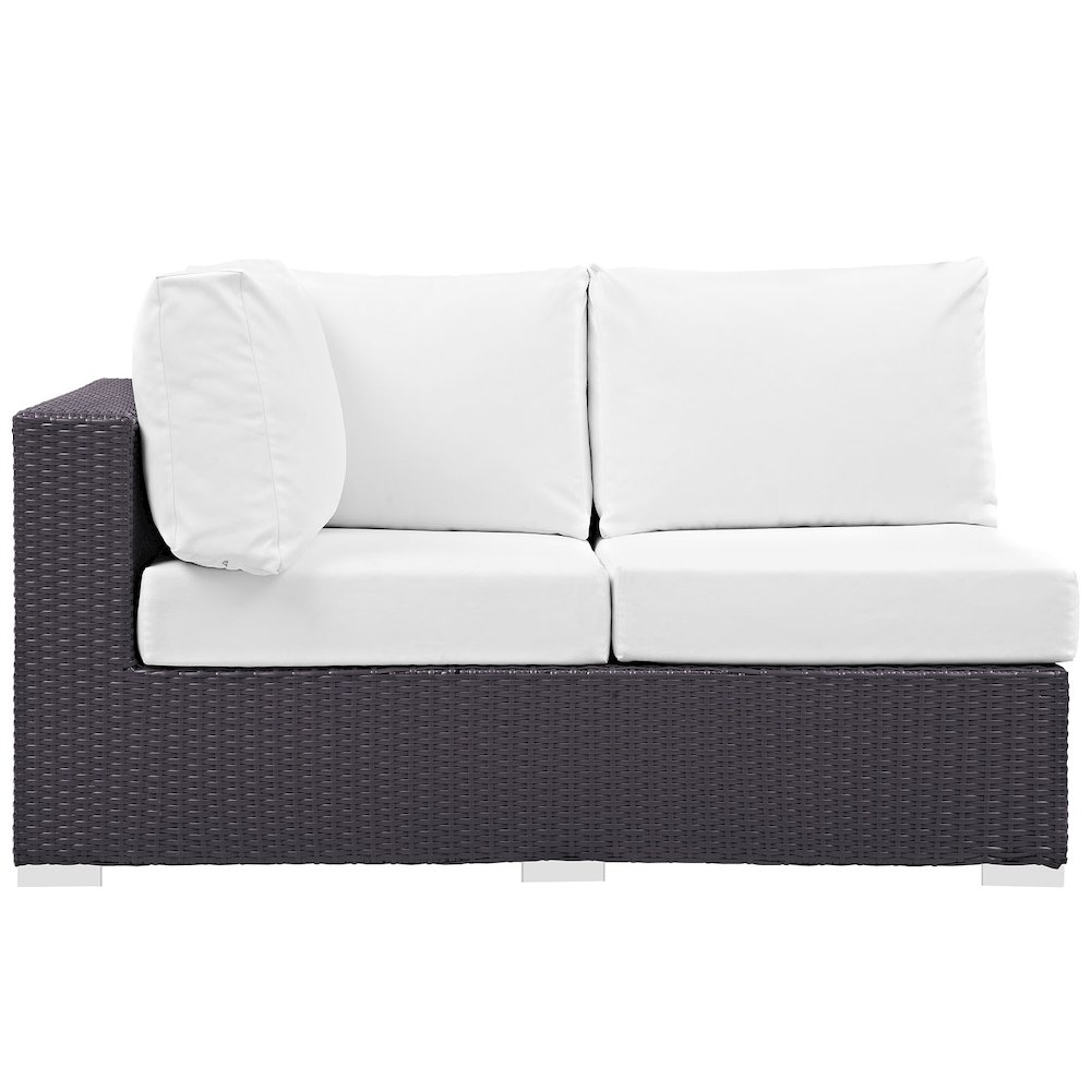 Convene Outdoor Patio Left Arm Loveseat. Picture 3