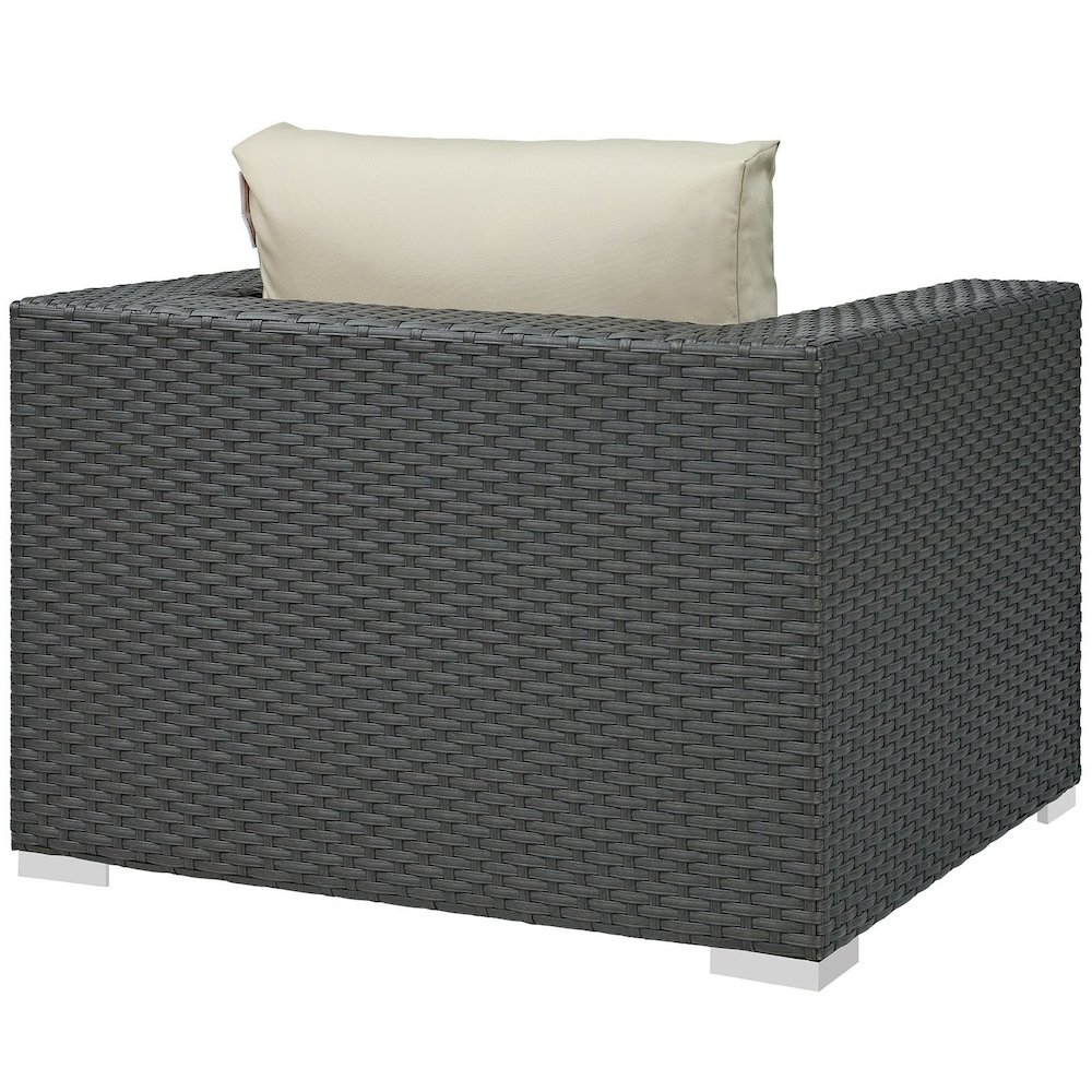 Sojourn Outdoor Patio Sunbrella Armchair. Picture 3