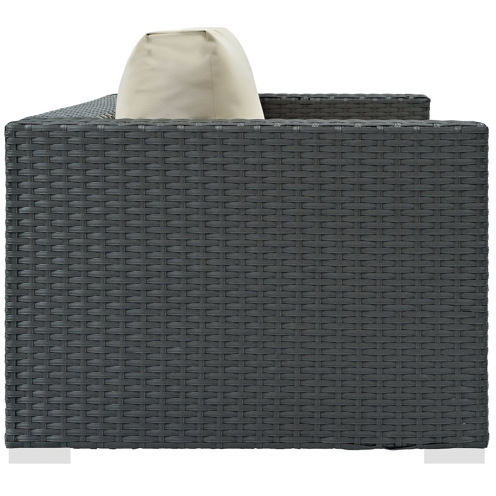 Sojourn Outdoor Patio Sunbrella Loveseat. Picture 2