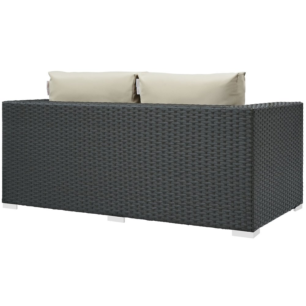 Sojourn Outdoor Patio Sunbrella Loveseat. Picture 3