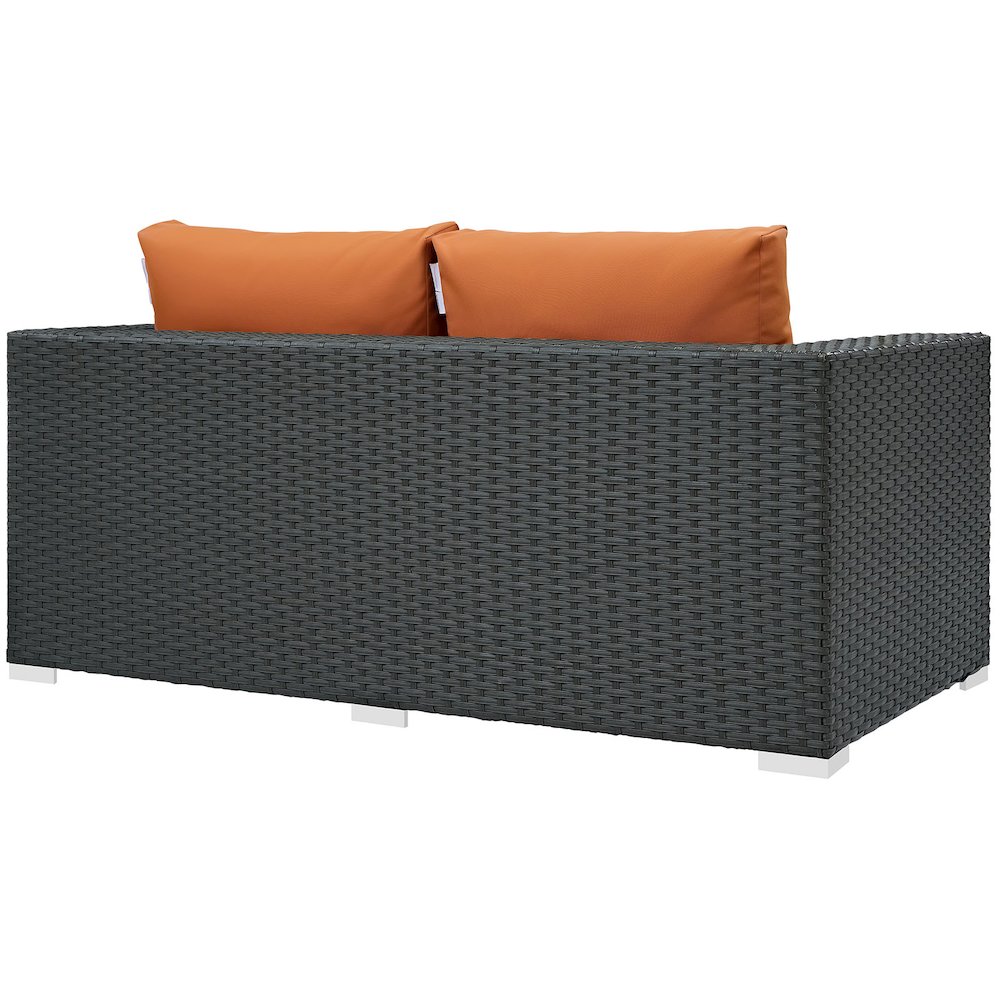 Sojourn Outdoor Patio Sunbrella Loveseat. Picture 3