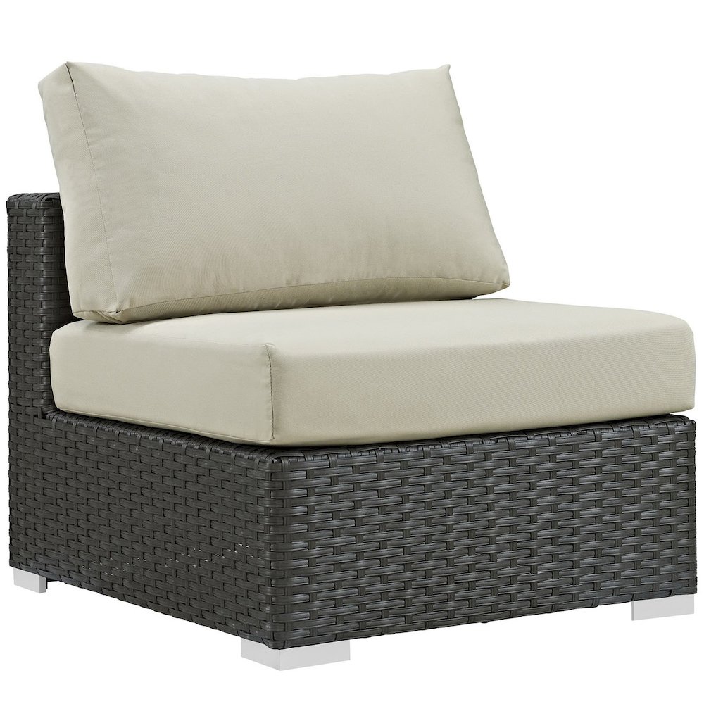 Sojourn Outdoor Patio Fabric Sunbrella Armless. Picture 1
