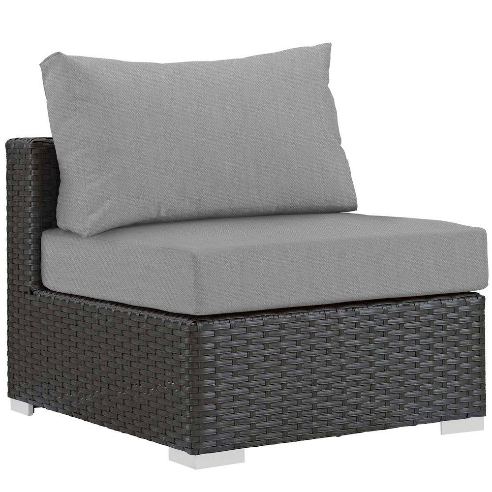 Sojourn Outdoor Patio Fabric Sunbrella Armless. Picture 1