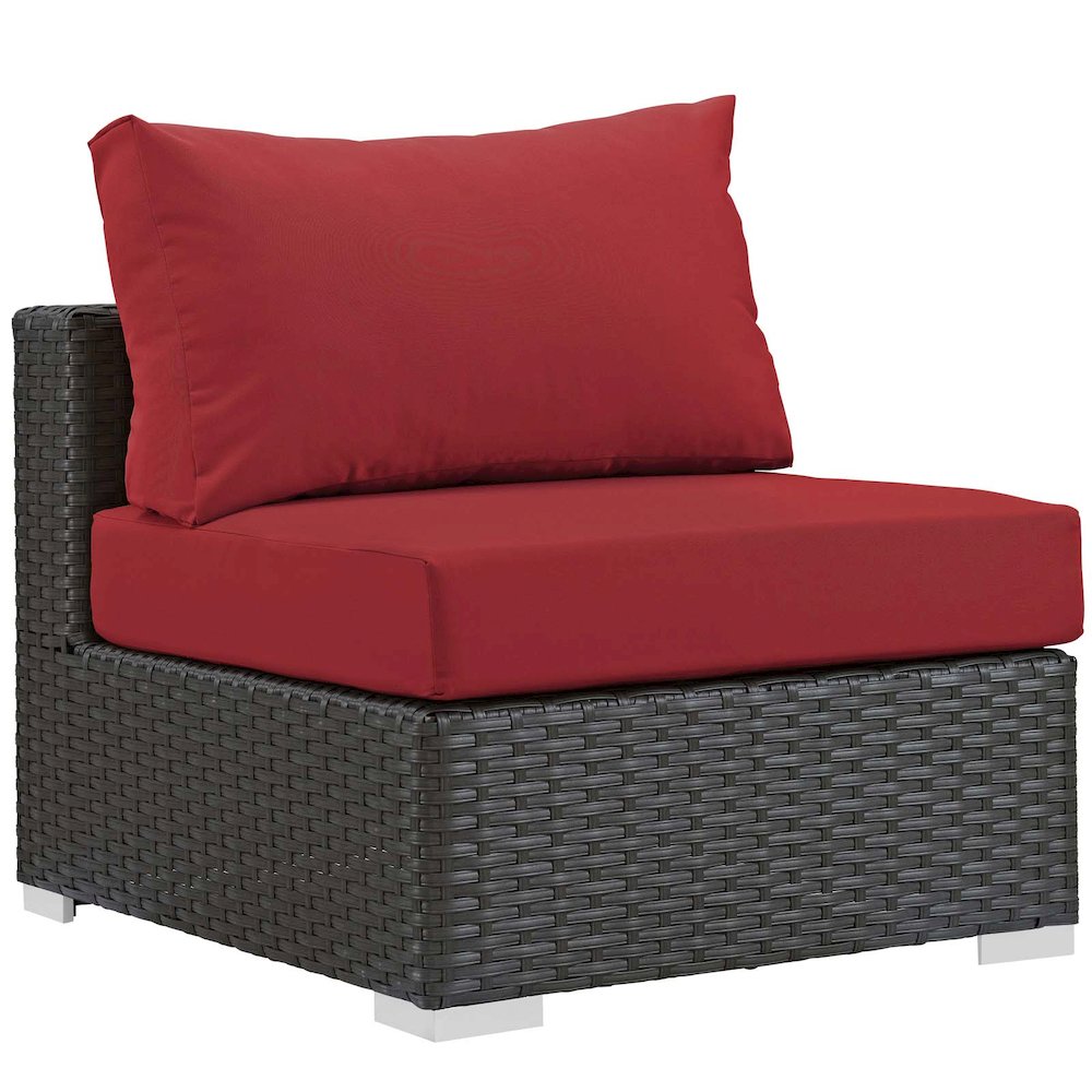 Sojourn Outdoor Patio Fabric Sunbrella Armless. Picture 1