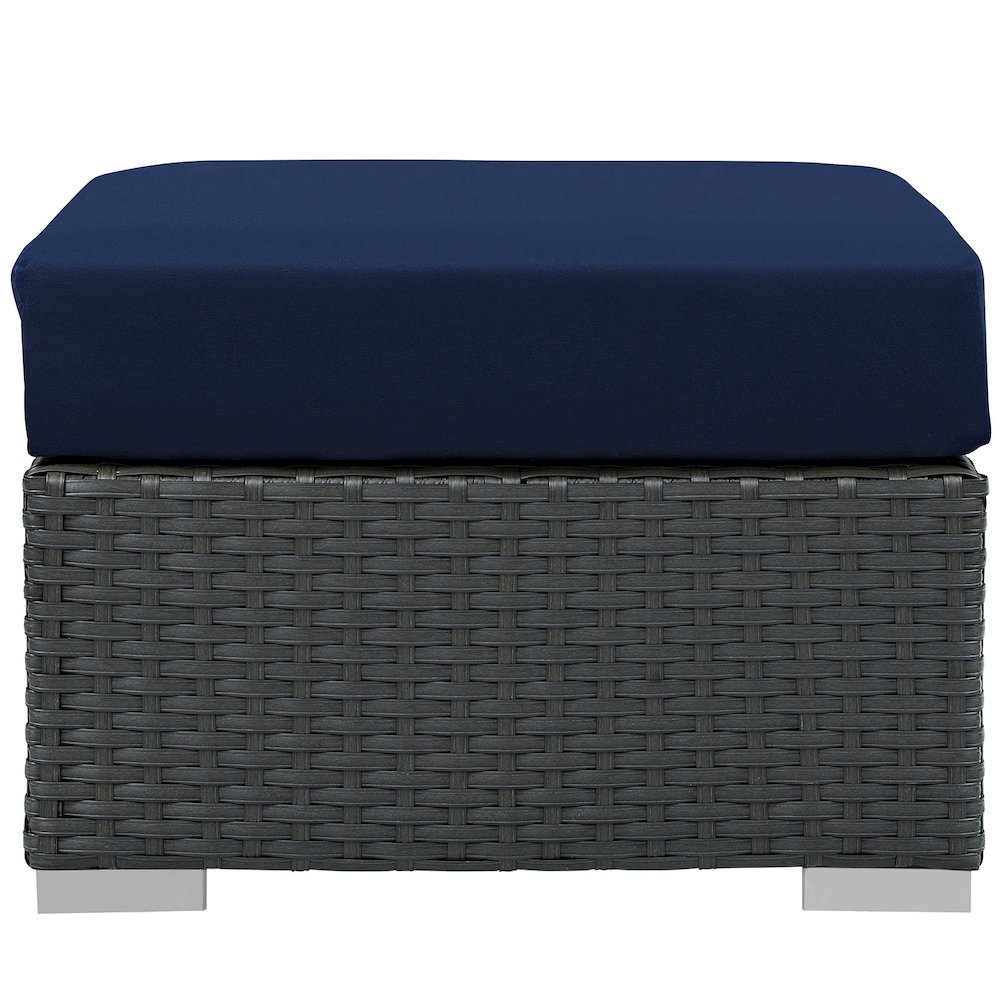 Sojourn Outdoor Patio Sunbrella Ottoman. Picture 2