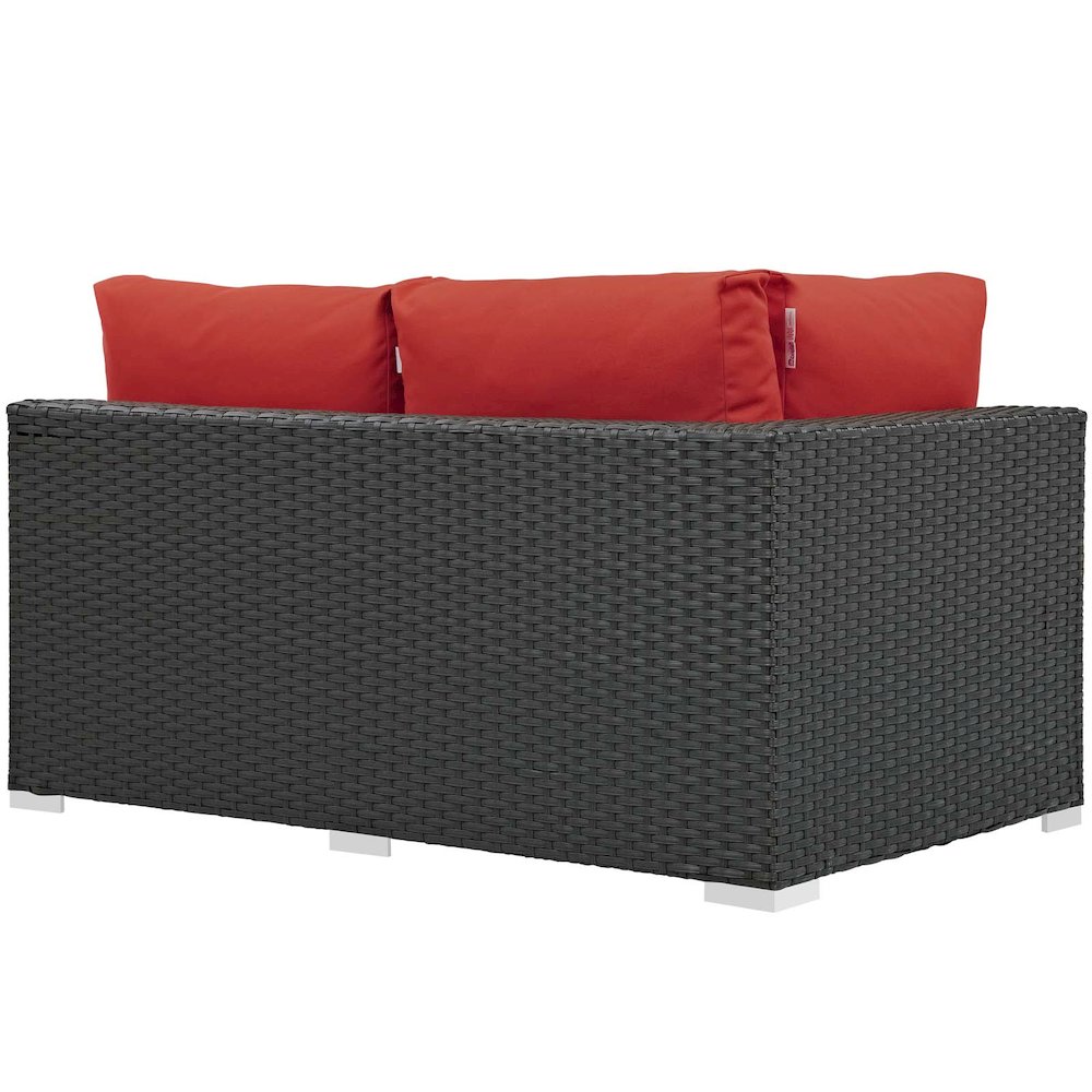 Sojourn Outdoor Patio Sunbrella Left Arm Loveseat. Picture 2