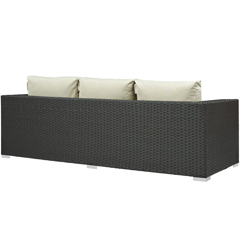 Sojourn Outdoor Patio Sunbrella Sofa. Picture 3