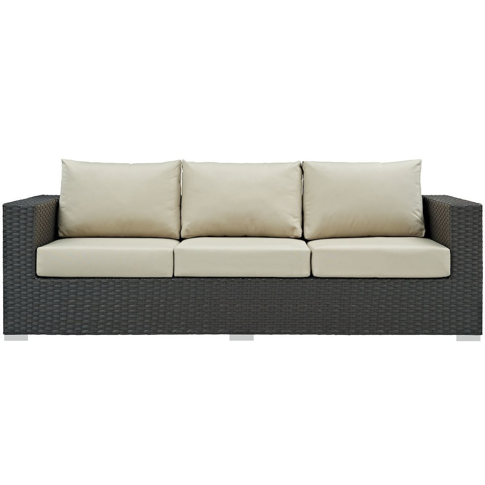 Sojourn Outdoor Patio Sunbrella Sofa. Picture 4