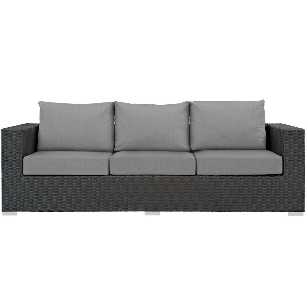 Sojourn Outdoor Patio Sunbrella Sofa. Picture 4