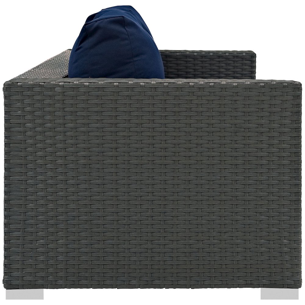 Sojourn Outdoor Patio Sunbrella Sofa. Picture 2