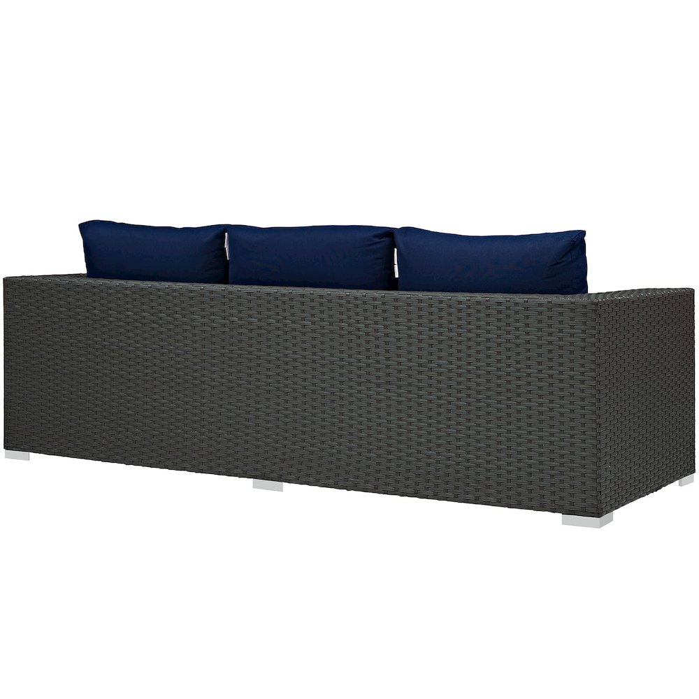 Sojourn Outdoor Patio Sunbrella Sofa. Picture 3