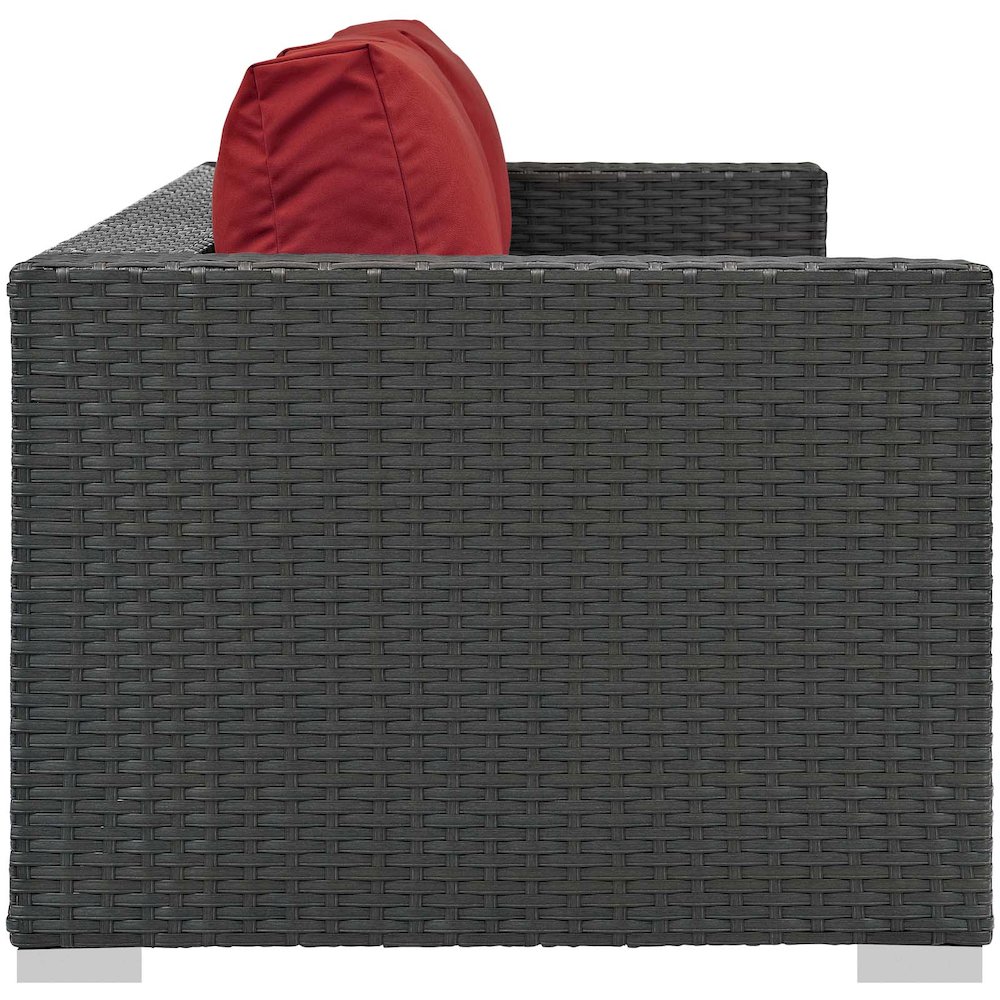Sojourn Outdoor Patio Sunbrella Sofa. Picture 2
