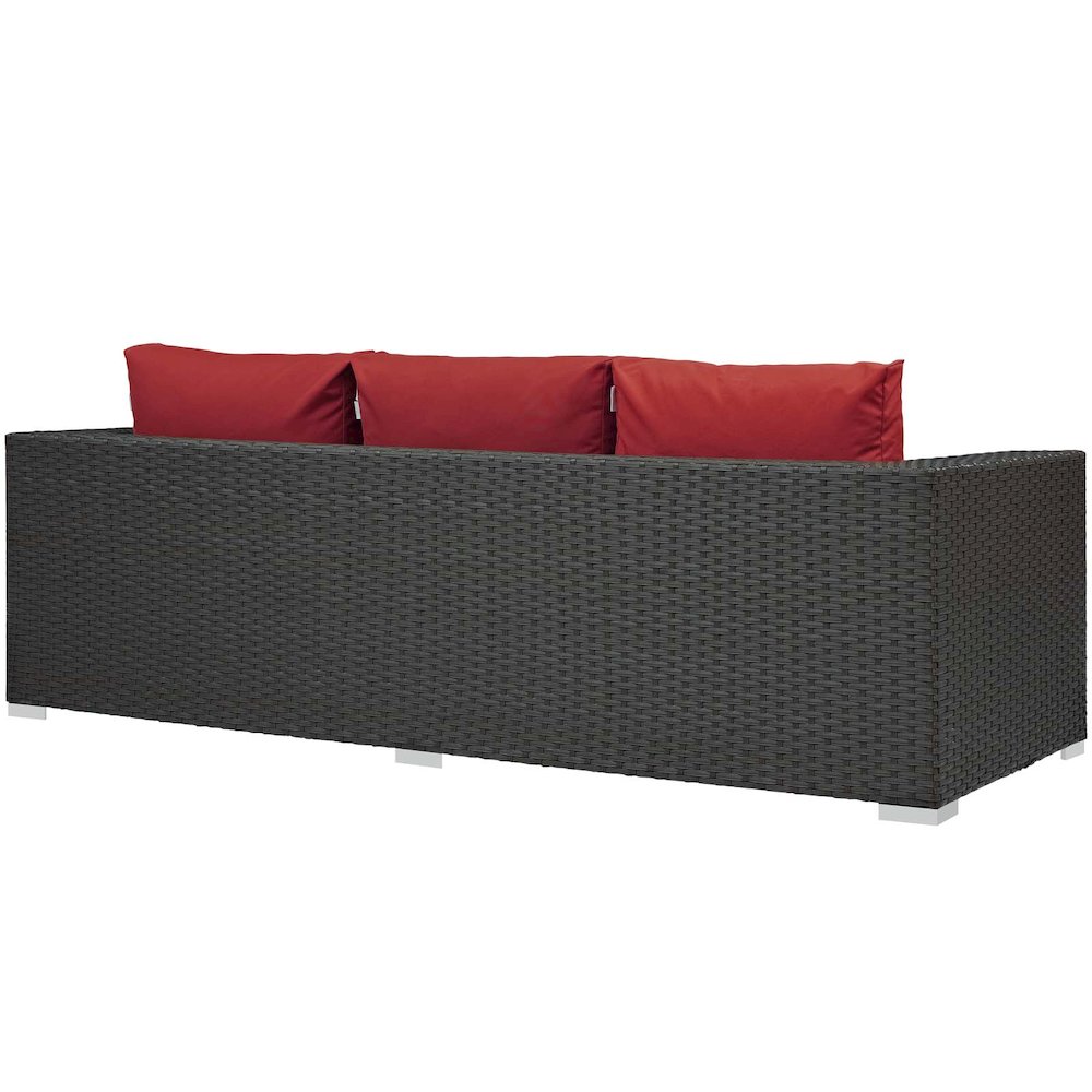 Sojourn Outdoor Patio Sunbrella Sofa. Picture 3