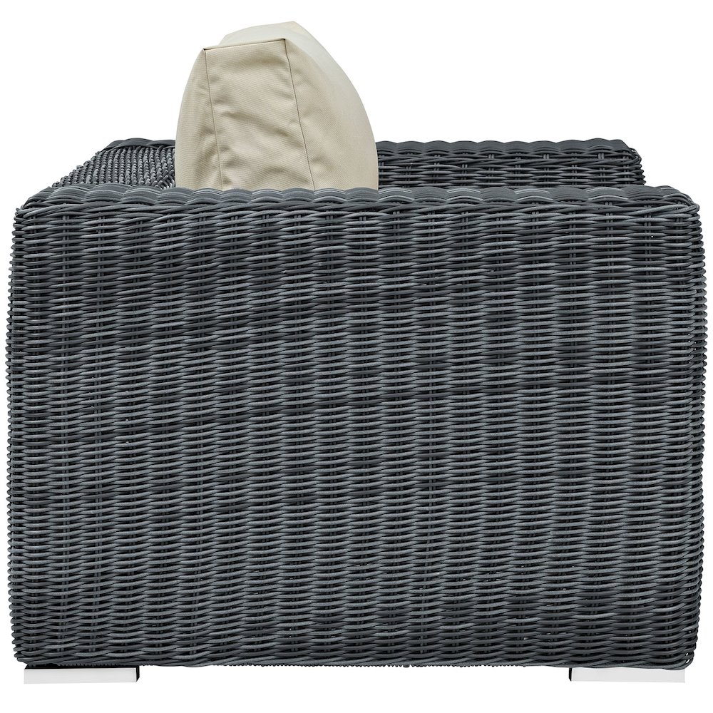 Summon Outdoor Patio Fabric Sunbrella Armchair. Picture 2