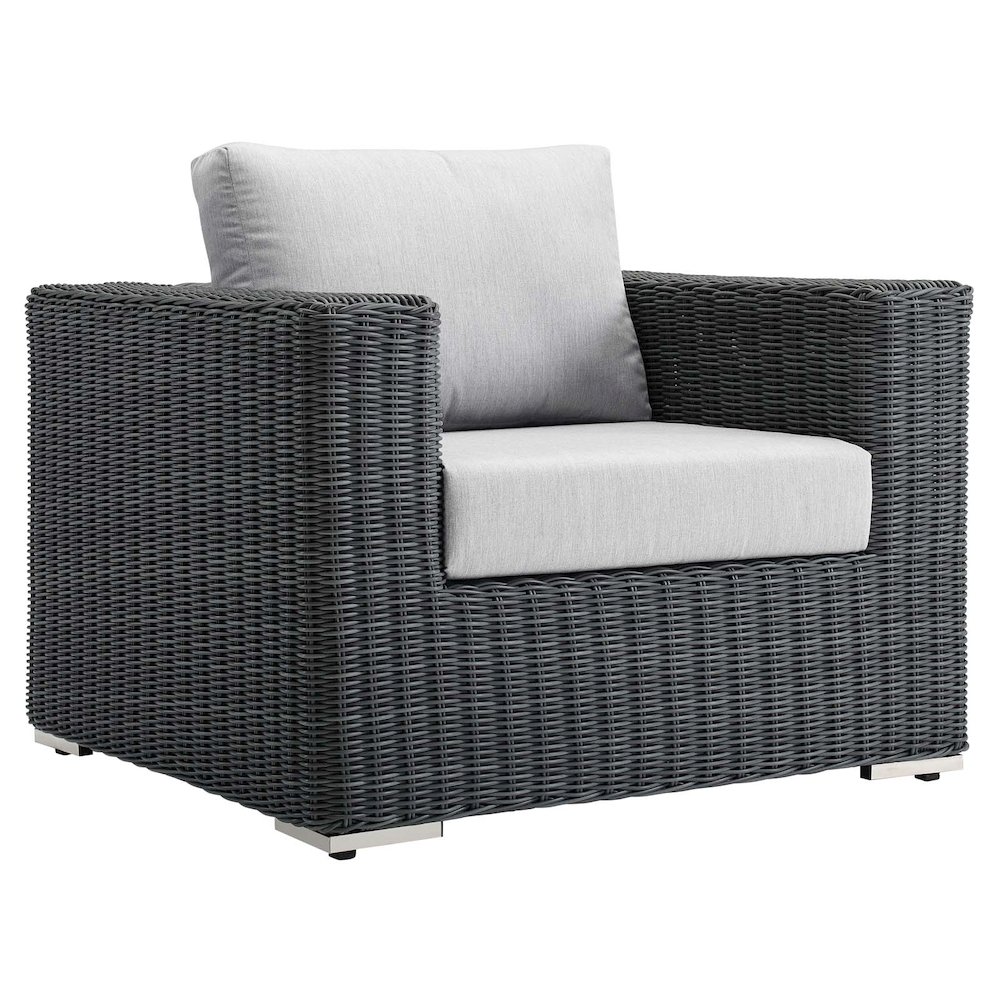 Summon Outdoor Patio Fabric Sunbrella Armchair. Picture 1