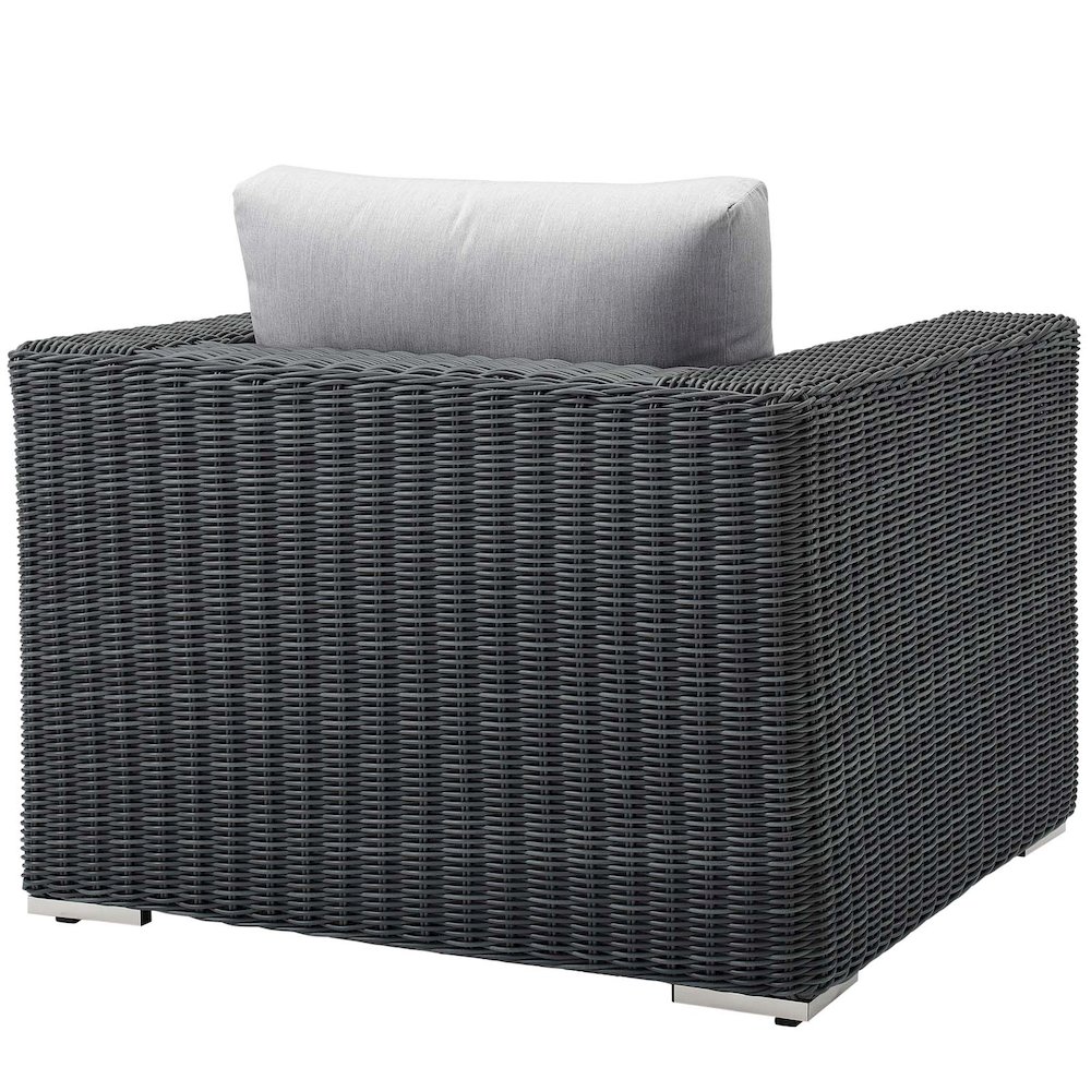 Summon Outdoor Patio Fabric Sunbrella Armchair. Picture 3