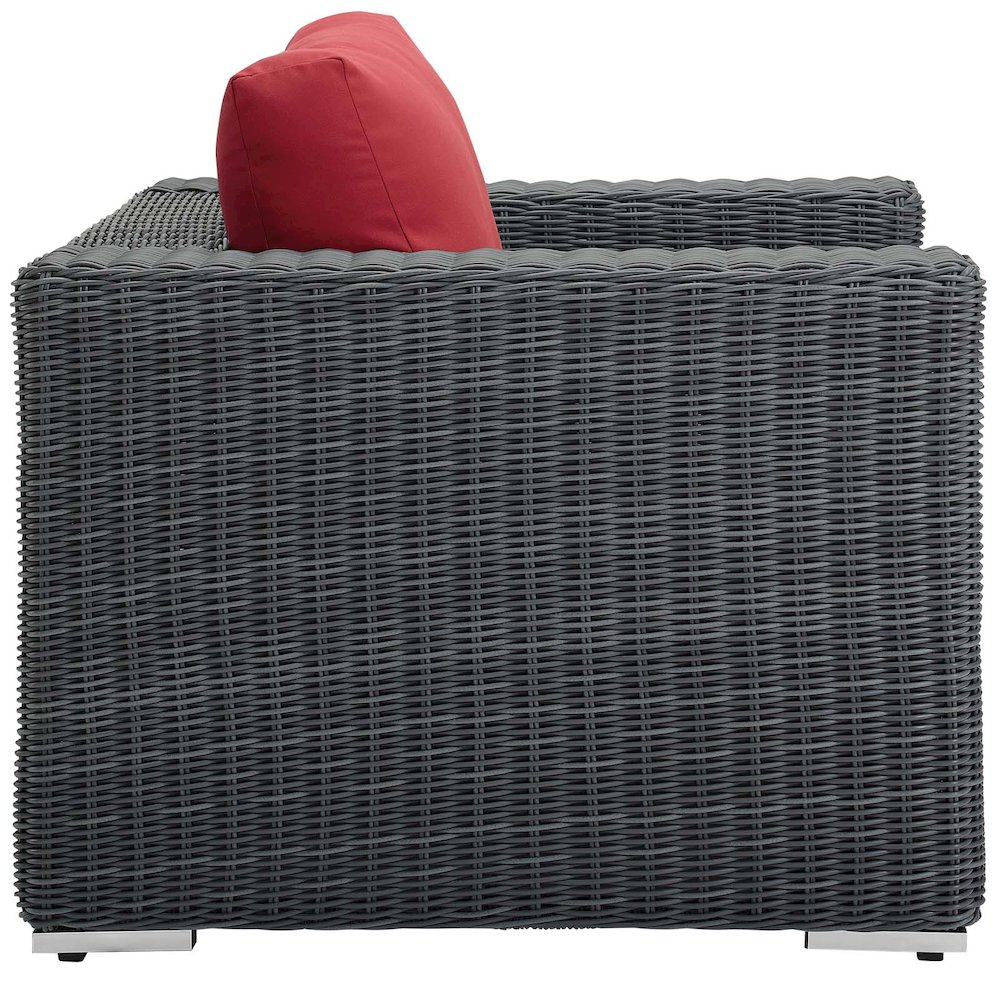 Summon Outdoor Patio Fabric Sunbrella Armchair. Picture 2
